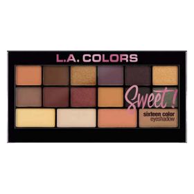 L.A. Colors Sweet! 16 Color Eyeshadow Palette - Brave