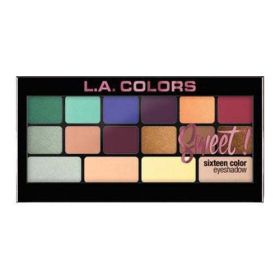 L.A. Colors Sweet! 16 Color Eyeshadow Palette - Playful