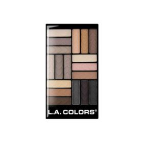 L.A. COLORS 18 Color Eyeshadow - Downtown Brown