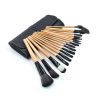 18 Pcs Makeup Brushes Set Powder Foundation Eyeshadow Brushes Pouch Bag - default