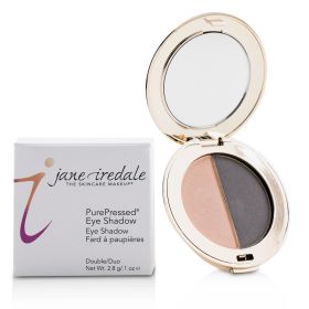 JANE IREDALE - PurePressed Duo Eye Shadow - Hush/Smokey Grey 113627 / 13525 2.8g/0.1oz - As Picture