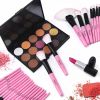 Blending Face Powder Blush Concealers Eye Shadows Cosmetic Brushes Kit - default