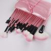 Sculptor 32 Piece High Quality Wooden Makeup Brush Set - Pink