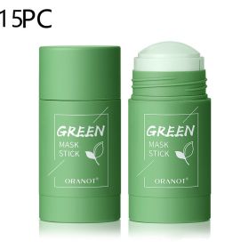 Green Tea Solid Mud Mask Moisturizing Deep (Option: Green tea 15PCS)