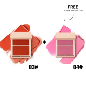 PHOFAY Double-Take Cream & Powder Blush Duo (Option: 1PCS-Set)